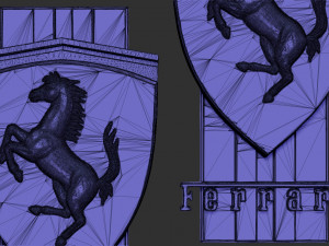 ferrari logo Modèles 3D en vedette