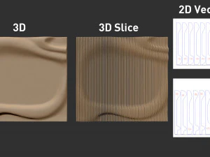 parametrische wanddecoratie 3D printmodel