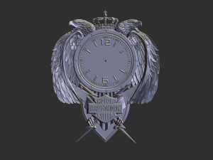 harley davidson wall clock stl model for cnc and 3d printer 3D Print Model