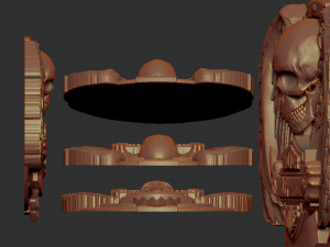 harley davidson bas relief stl model for cnc and 3d printer 3D 프린트 모델