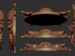 harley davidson bas relief stl model for cnc and 3d printer 3D 打印模型