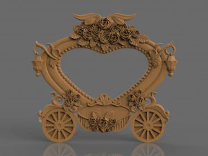 ramka na zdjęcie wagonu dyniowego Model do druku 3D