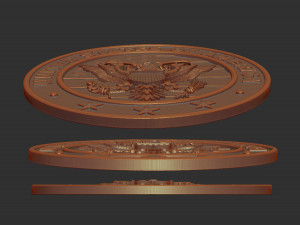 usa army veteran stl model for cnc and 3d printer 3D printmodel