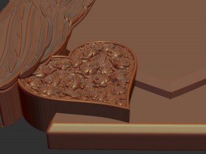 heart and angel wings tombstone Modelo de Impressão 3D