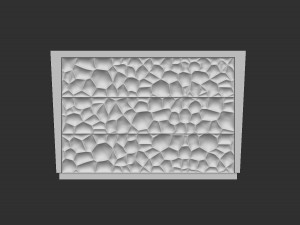 three drawer storage cabinet ready to carving cnc Modelo 3D