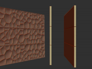three drawer storage cabinet ready to carving cnc Modelo 3D