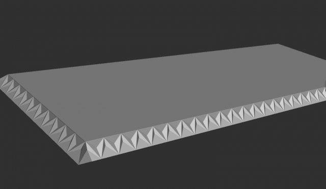 triangle grave border for cnc 3D प्रिंट मॉडल .c4d .max .obj .3ds .fbx .stl .blend 
