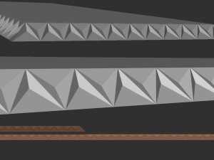 triangle grave border for cnc 3D प्रिंट मॉडल