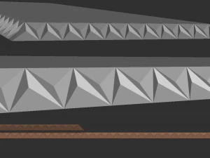CNC 용 삼각형 무덤 테두리 3D 프린트 모델