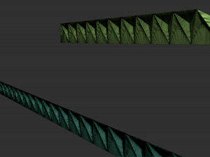 triangle grave border for cnc 3D प्रिंट मॉडल