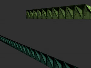 CNC 용 삼각형 무덤 테두리 3D 프린트 모델