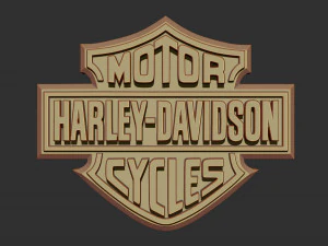 harley davidson logo 3D Print Model