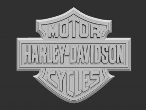 harley davidson logo 3D Print Model