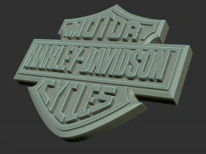 harley davidson logo 3D Print Model