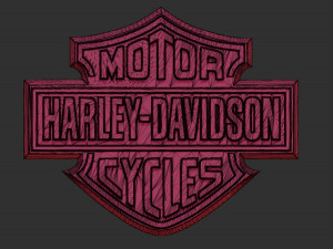 harley davidson logo Modèles 3D en vedette