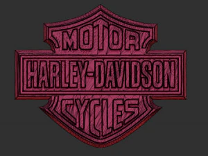 harley davidson logo 3D Print Model