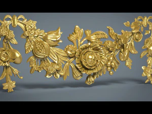 장식 온레이 3D 프린트 모델