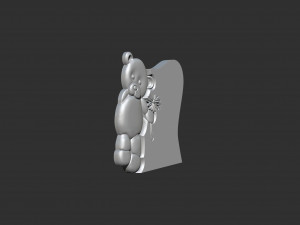 tombstone with teddy bear figure 3Dプリントモデル
