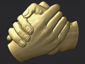 shake hands bas relief 3D Print Model