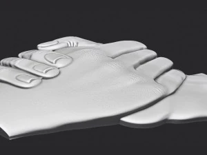 shake hands bas relief 3D Print Model
