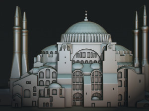 Hagia Sophia Modelo de Impressão 3D