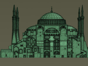 Hagia Sophia Modelo de Impressão 3D