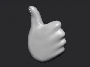 Thumbs Up Hand Figure 3D Print Model