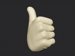 Thumbs Up Hand Figure 3D Print Model