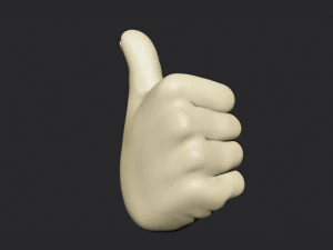 Thumbs Up Hand Figure 3D Print Model