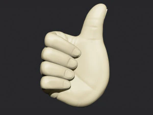 Thumbs Up Hand Figure 3D Print Model
