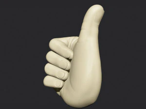 Thumbs Up Hand Figure 3D Print Model