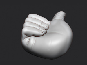 Thumbs Up Hand Figure 3D Print Model