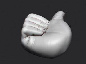 Thumbs Up Hand Figure 3D Print Model