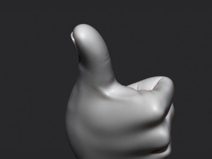 Thumbs Up Hand Figure 3D Print Model