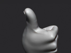 Thumbs Up Hand Figure 3D Print Model