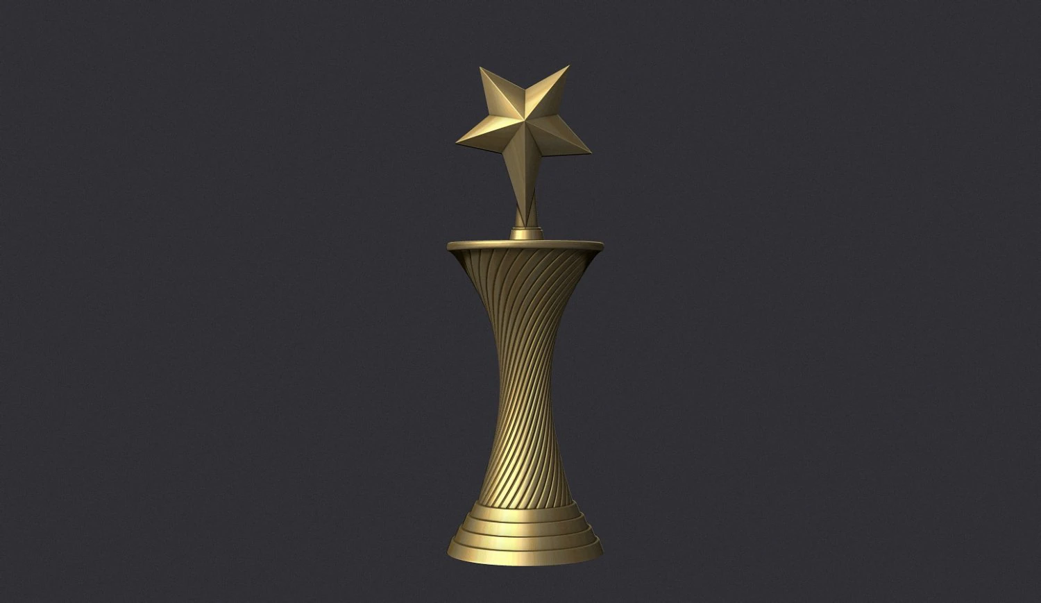 Star award 3D Print Model .c4d .max .obj .3ds .fbx .stl .blend 
