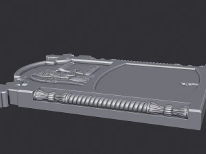 Memorial Tombstone with Angel 3D Print Model
