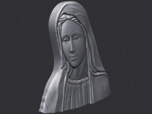 Virgin Mary 3D Print Model