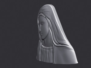 Virgin Mary Model do druku 3D