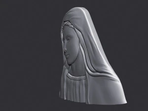 Virgin Mary 3D Print Model