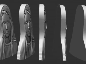 Virgin Mary 3D Print Model