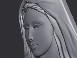 Virgin Mary 3D Print Model