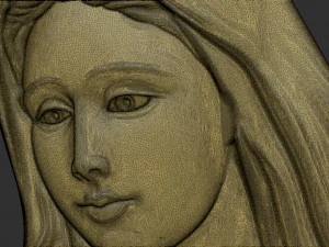 Virgin Mary 3D Print Model