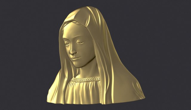 Virgin Mary 2 Model do druku 3D .c4d .max .obj .3ds .fbx .stl .blend 