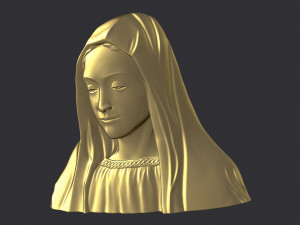 Virgin Mary 2 3D Print Model