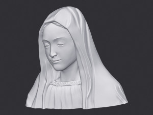 Virgin Mary 2 Model do druku 3D
