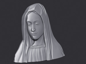 Virgin Mary 2 Model do druku 3D