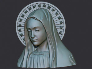 Vergine Maria 3 Modello di stampa 3D
