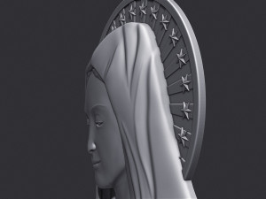 Virgin Mary 3 Modelo de Impressão 3D