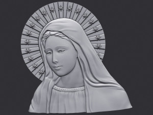 Virgin Mary 4 3Dプリントモデル